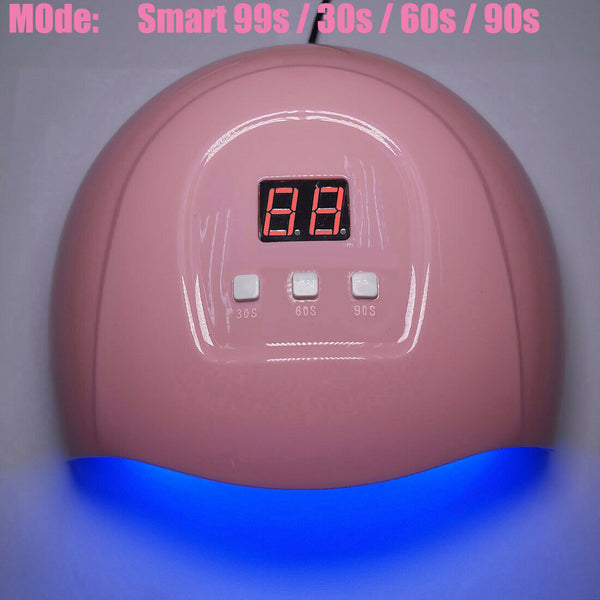 LED UV Nail Gel Polish Cure Dryer Lamp Smart Sensing Manicure Machine Light Spa