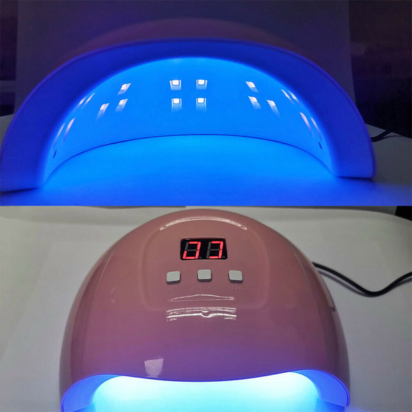 LED UV Nail Gel Polish Cure Dryer Lamp Smart Sensing Manicure Machine Light Spa