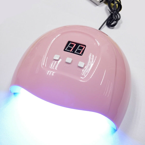 LED UV Nail Gel Polish Cure Dryer Lamp Smart Sensing Manicure Machine Light Spa