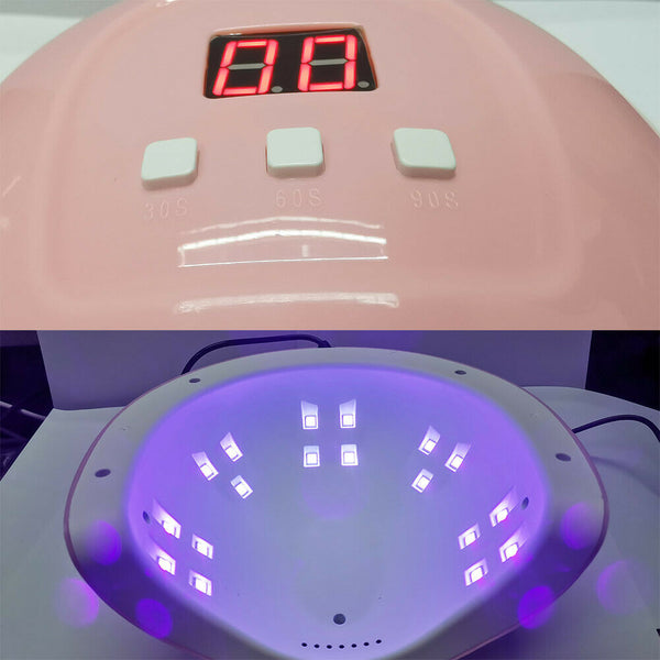 LED UV Nail Gel Polish Cure Dryer Lamp Smart Sensing Manicure Machine Light Spa