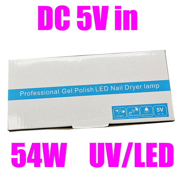 LED UV Nail Gel Polish Cure Dryer Lamp Smart Sensing Manicure Machine Light Spa