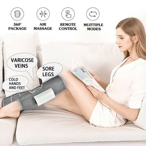 Wireless Air Compression Leg Rest Massage Massager Varicose Veins Physiotherapy