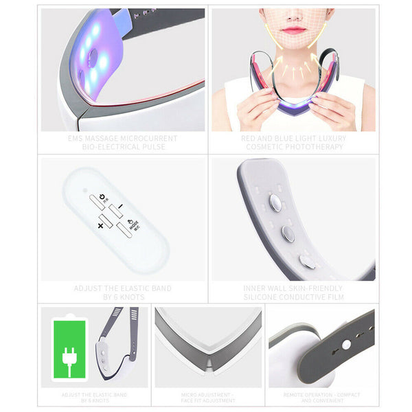 Vibration V-Face Shaping Slimming Tightening Skin Face Lifting Therapy Massager
