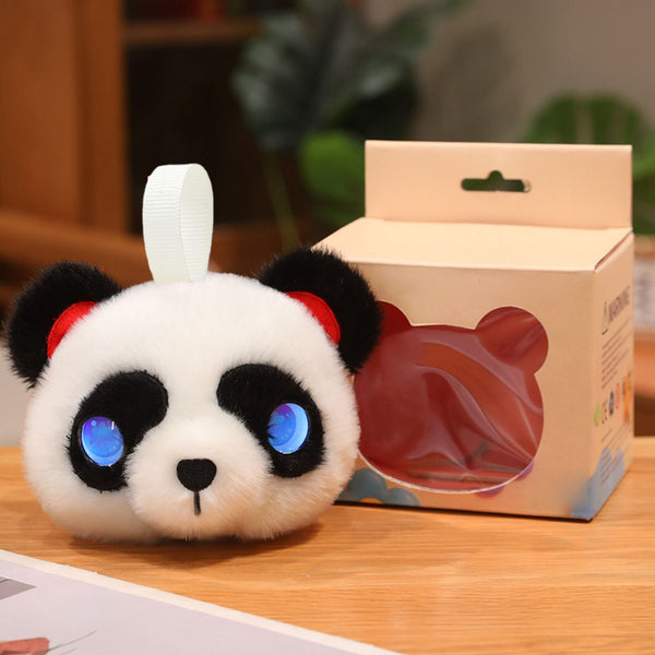 AI Talking Panda Plush Toy Portable Companion with Expressive Eyes Voice Chat Storytelling Learning
