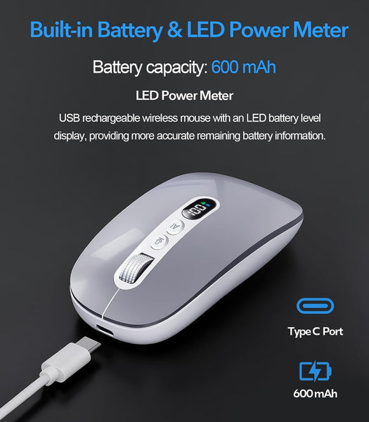 AI Smart Wireless Mouse Voice to Text 200 Language Translator Writing Assistant for MacBook PC Laptop