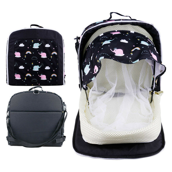 Newborn Infants New Baby Travel Soft Bed Folding Crib Sleeping Mosquito Net Nest