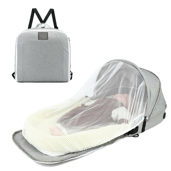 Newborn Infants New Baby Travel Soft Bed Folding Crib Sleeping Mosquito Net Nest