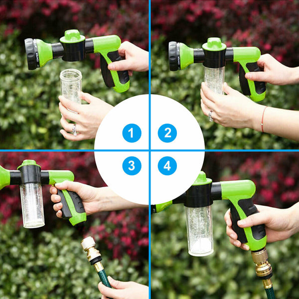 High Pressure Sprayer Nozzle Hose Jet Car Clean Pet Plant Wash Cleaning Water Foam Soap