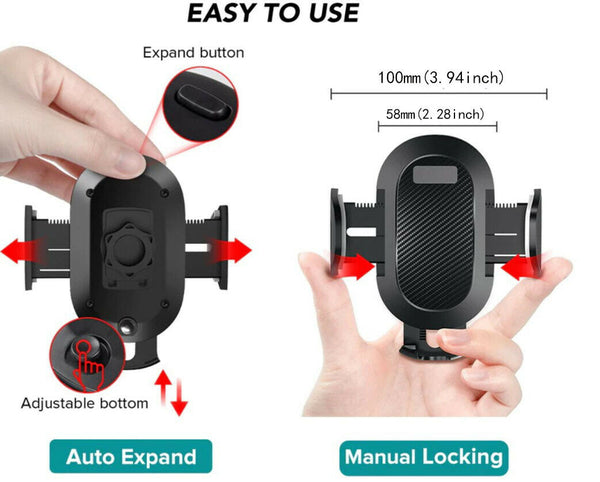 360 Degree Rotatable Sucker Car Phone Holder Stand GPS Mobile Holders