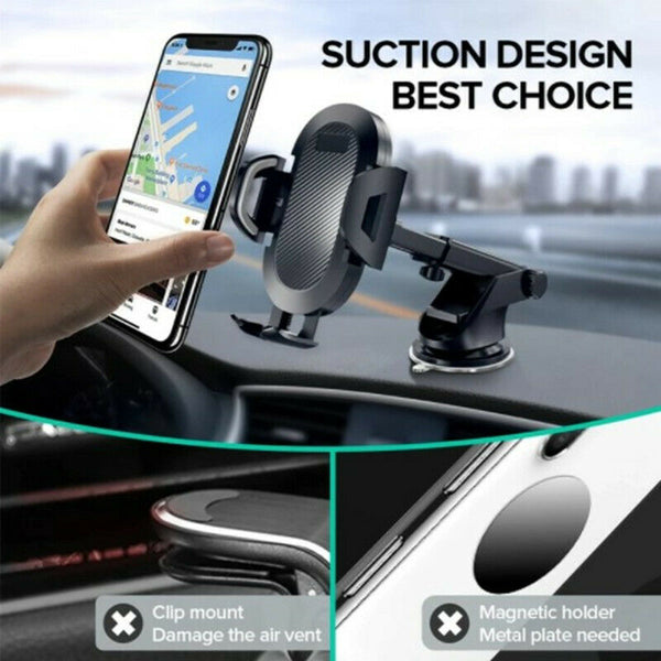 360 Degree Rotatable Sucker Car Phone Holder Stand GPS Mobile Holders