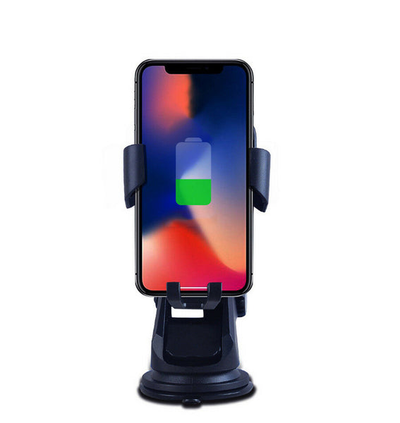 Car Dashboard Sucker Mount Charging Qi Wireless Quick Charger Holder For iPhone Samsung