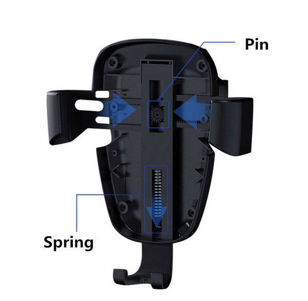 Car Dashboard Sucker Mount Charging Qi Wireless Quick Charger Holder For iPhone Samsung