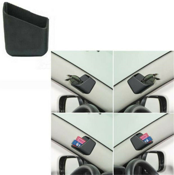 2X Black Car Accessories Phone Card Key Organizer Storage Pocket Bag Box Holder