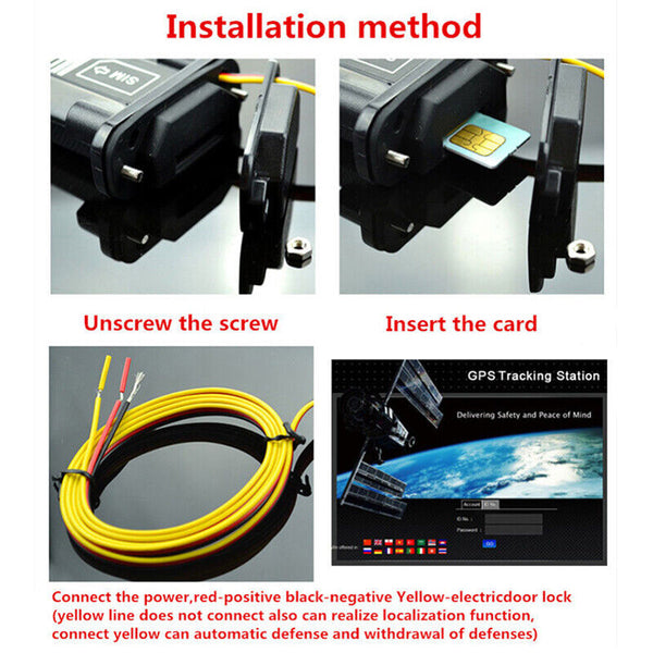 Car Vehicle Motorcycle GSM GPS Tracker Locator Global Real Time Tracking Device