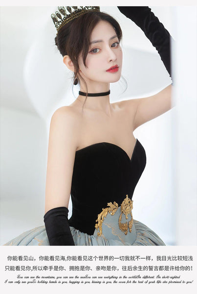 Cute Bridal Satin Wedding Tube Top Elegant Catwalk Sweetheart Evening Dinner Gold Sash Sleeveless Backless Floor Length Dress Long Gown