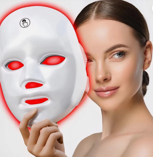 7 LED Light Colour Therapy Improve Face Skin Care Wrinkle Acne Removal Spectrometer Beauty Facial Household Mask