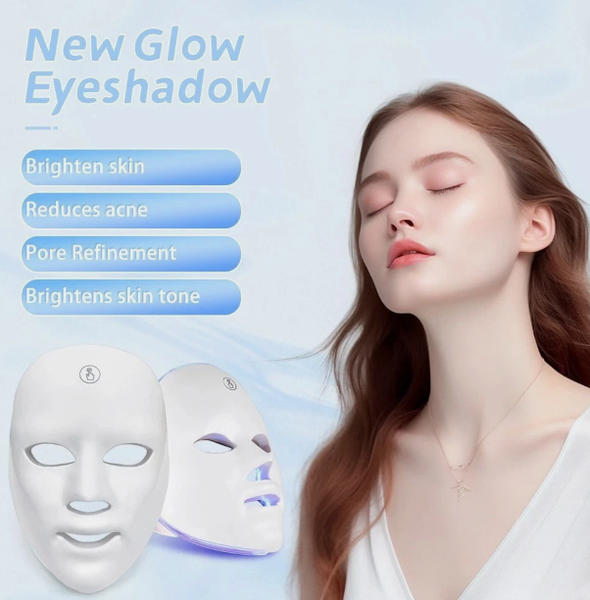 7 LED Light Colour Therapy Improve Face Skin Care Wrinkle Acne Removal Spectrometer Beauty Facial Household Mask