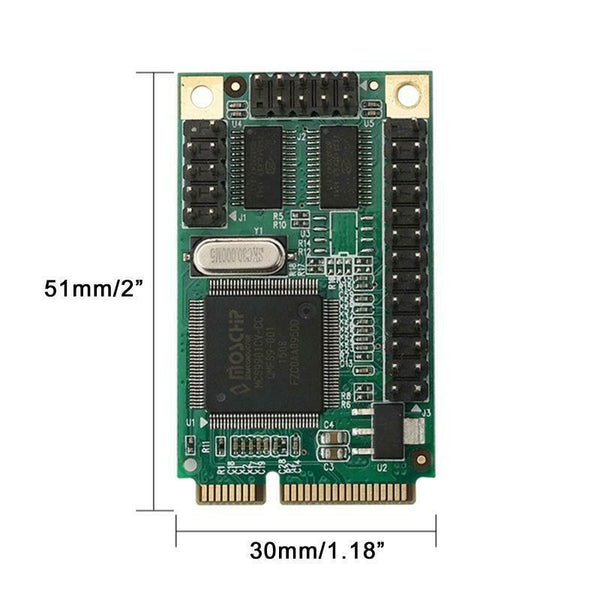 Mini PCIe to 2 RS232 Serial Ports and 1 Parallel Port Expansion Card for notebook