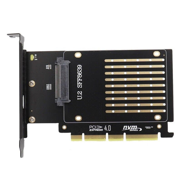 U.2 SFF-8639 NVMe SSD to PCIe 4.0 PCI Express Adapter Card for Desktop PC and Workstation