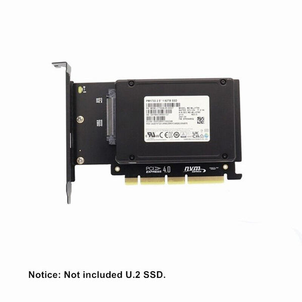 U.2 SFF-8639 NVMe SSD to PCIe 4.0 PCI Express Adapter Card for Desktop PC and Workstation