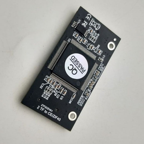 Dual MicroSD TF Memory Card to CE ZIF Storage Adapter with Two Card Slots for iPod Video Hard Drive Replacement