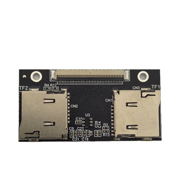 Dual MicroSD TF Memory Card to CE ZIF Storage Adapter with Two Card Slots for iPod Video Hard Drive Replacement