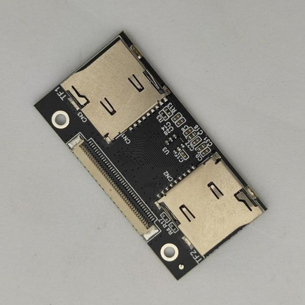 Dual MicroSD TF Memory Card to CE ZIF Storage Adapter with Two Card Slots for iPod Video Hard Drive Replacement