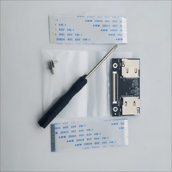 Dual MicroSD TF Memory Card to CE ZIF Storage Adapter with Two Card Slots for iPod Video Hard Drive Replacement