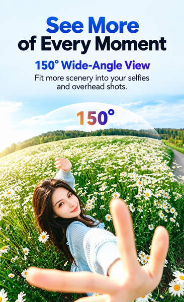 Handheld Gimbal Sport Camera with 4K Video and 2-Axis Stabilization