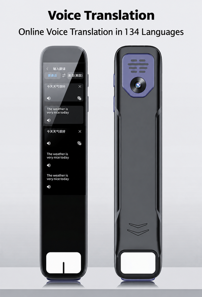 Smart Translation Pen with Voice, Scan & Photo Translation, Touchscreen and Offline Support