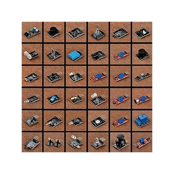 Arduino Sensor Starter Kit 37 in 1 Arduino Compatible Learning Module for Raspberry Pi UNO R3 Mega2560 Nano