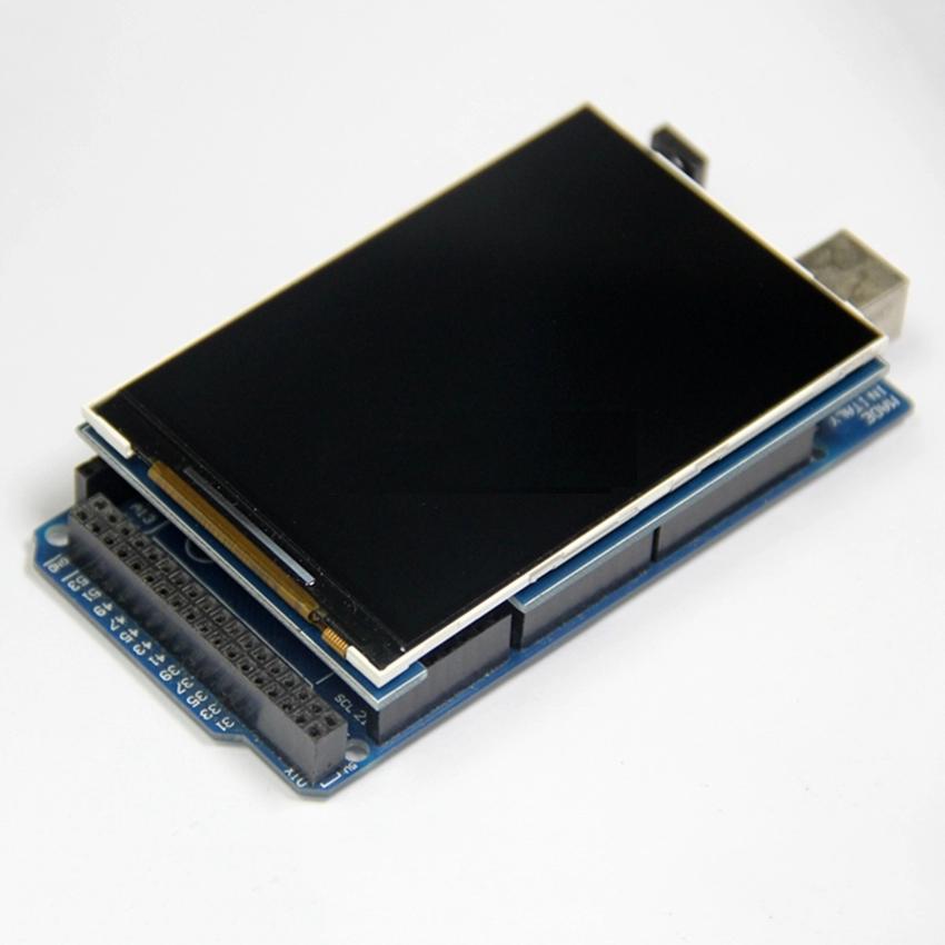 New 3.5 Inch Arduino LCD Screen Module Supports For Mega 2560 HD 320 x 480 black