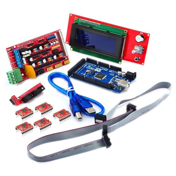 3D Printer Controller RAMPS 1.4 Mega 2560 R3 5x A4988 2004 LCD Controller for Arduino RepRap
