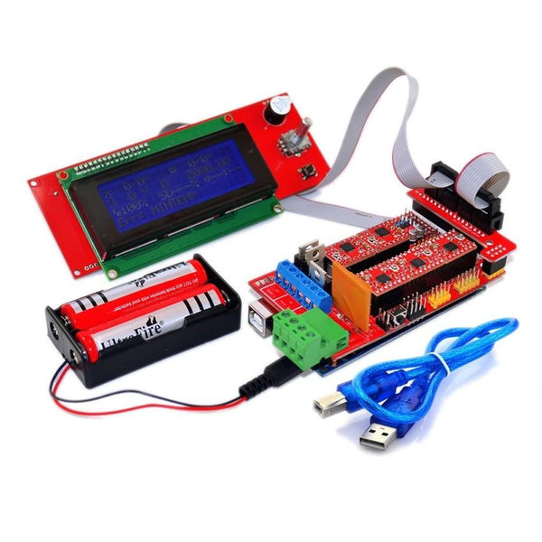 3D Printer Controller RAMPS 1.4 Mega 2560 R3 5x A4988 2004 LCD Controller for Arduino RepRap