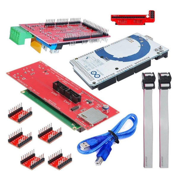 3D Printer Controller RAMPS 1.4 Mega 2560 R3 5x A4988 2004 LCD Controller for Arduino RepRap