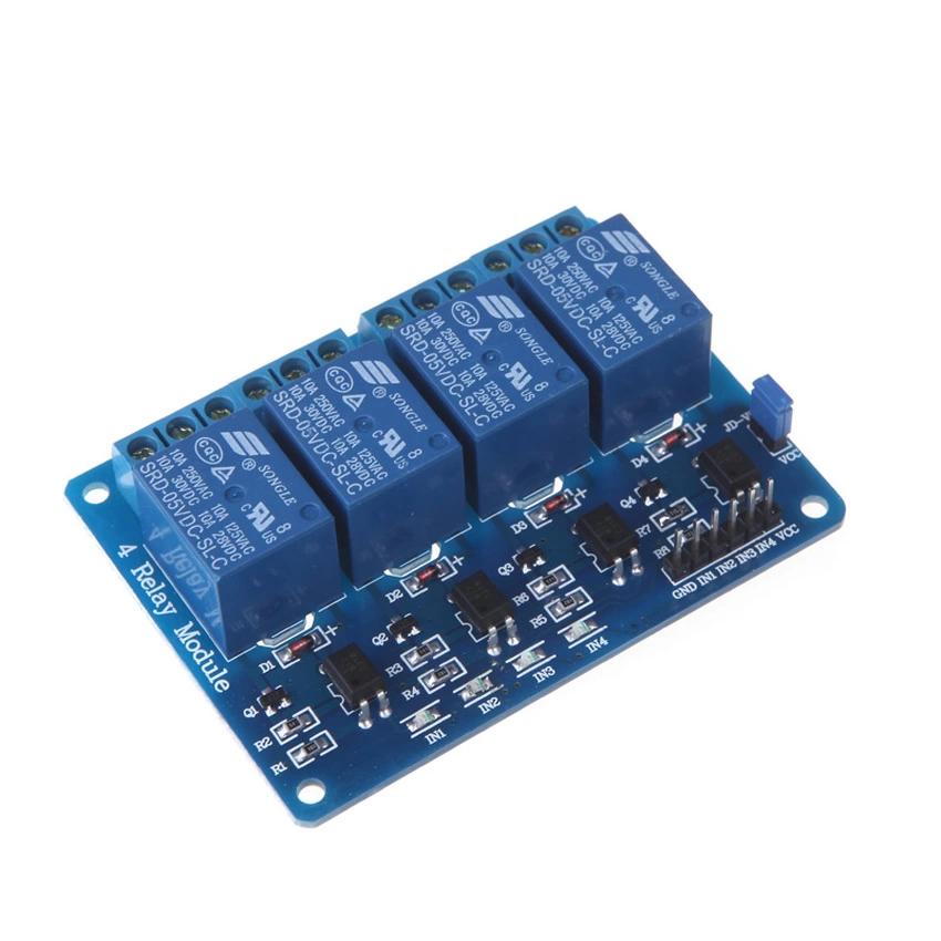 5V Four 4 Channel Relay Module With optocoupler For Arduino 8051 PIC AVR DSP ARM