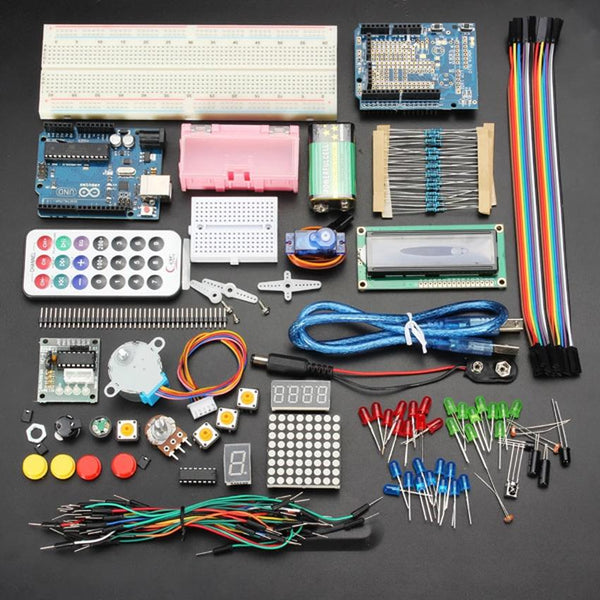 Pack UNO Basic Starter LED Jumper Learning Module Kit Upgrade Version For Arduino