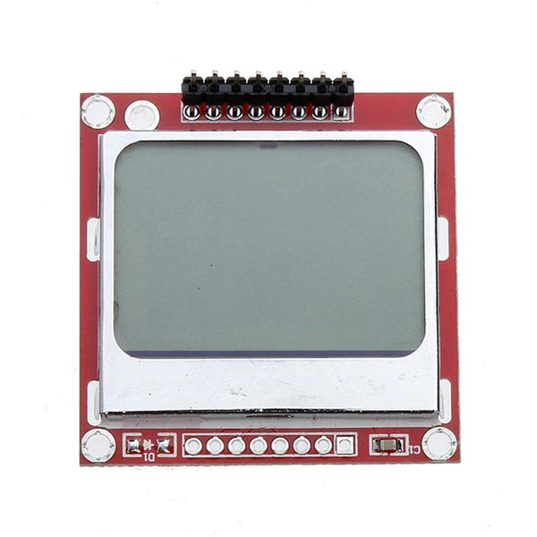 2X 84x48 Pixel LCD Module White Backlight Adapter Led PCB For Nokia 5110 Arduino