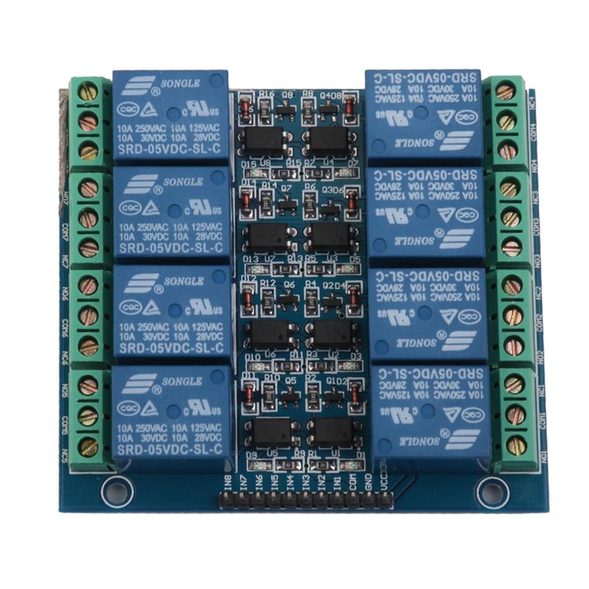 5V 10A 8 Channel Port Relay Module Optical Isolation for Arduino Raspberry ARM