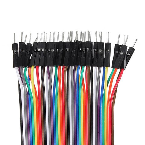 5X 40 Pin Dupont wire jumper cable 20cm 2.54MM male to female 1P-1P For Arduino