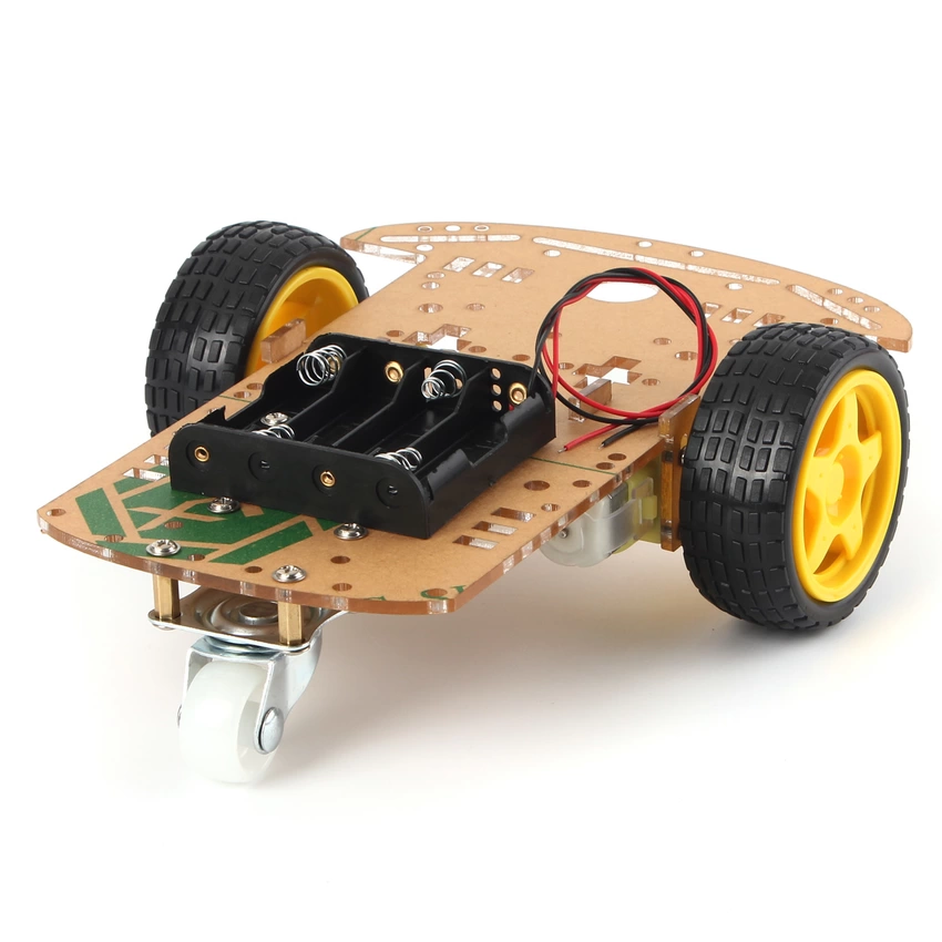 2WD Smart Motor Robot Car Battery Box Chassis Kit Speed Encoder For Arduino Toy