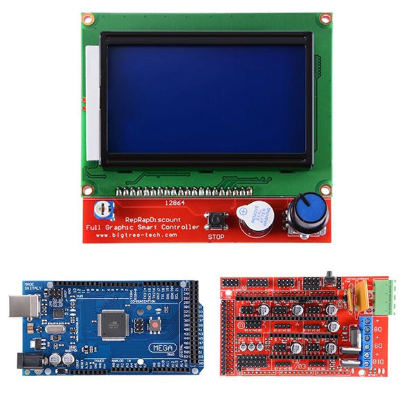 LCD 12864 RAMPS 1.4 Mega 2560 5x A4988 Stepper Driver 3D Printer Kit for Arduino