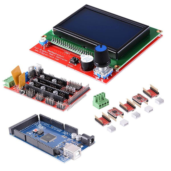 LCD 12864 RAMPS 1.4 Mega 2560 5x A4988 Stepper Driver 3D Printer Kit for Arduino