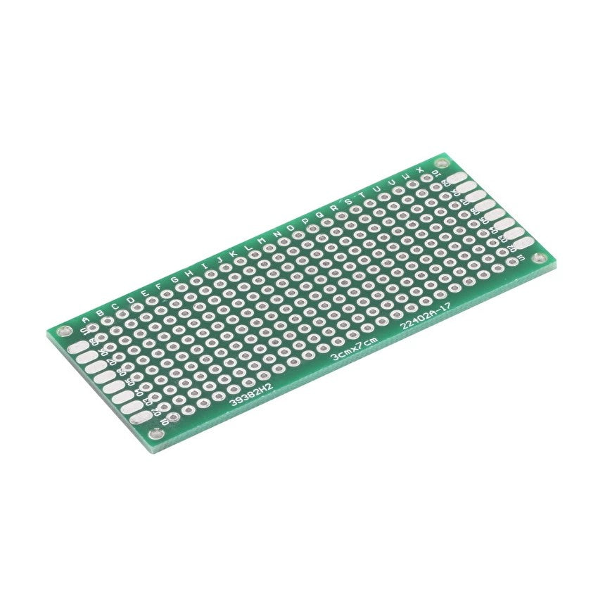 New Double Side Prototype PCB Tinned Universal Breadboard 3x7 cm 30 mm x 70 mm