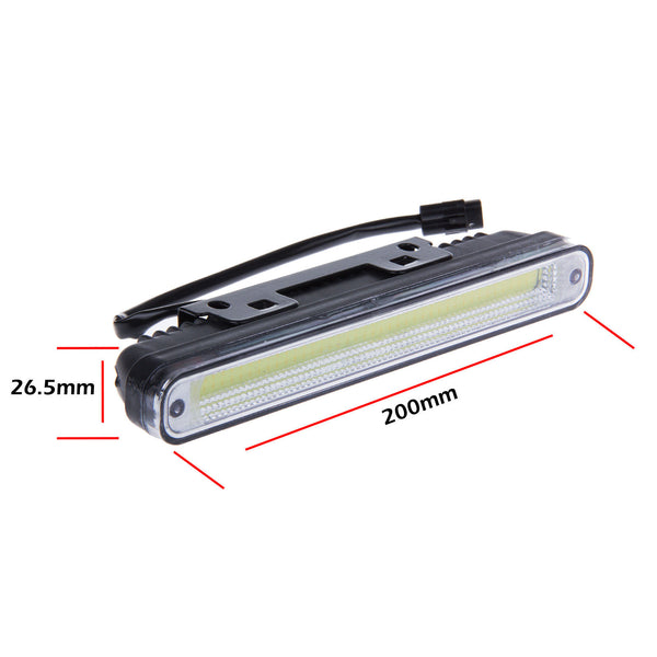 2pcs 12V COB LED DRL Daytime LED Fog Running Driving Light Lamp Bulb Waterproof