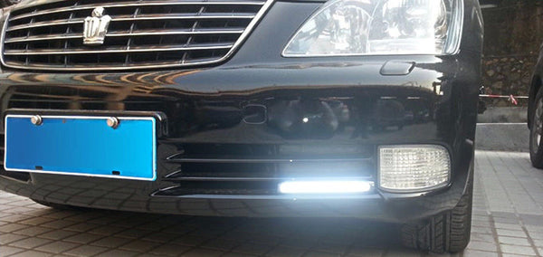 2pcs 12V COB LED DRL Daytime LED Fog Running Driving Light Lamp Bulb Waterproof