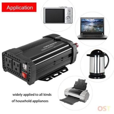 1000 2000 Watt Powk Power Charging Inverter DC 12V to AC 110V for Car Truck RV