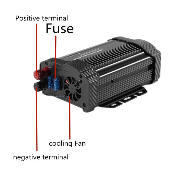 1000 2000 Watt Powk Power Charging Inverter DC 12V to AC 110V for Car Truck RV