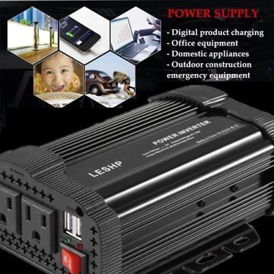 1000 2000 Watt Powk Power Charging Inverter DC 12V to AC 110V for Car Truck RV