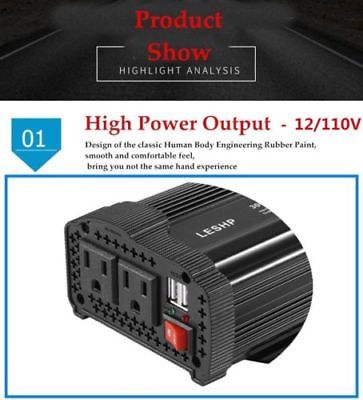1000 2000 Watt Powk Power Charging Inverter DC 12V to AC 110V for Car Truck RV